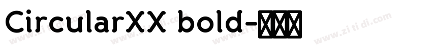 CircularXX bold字体转换